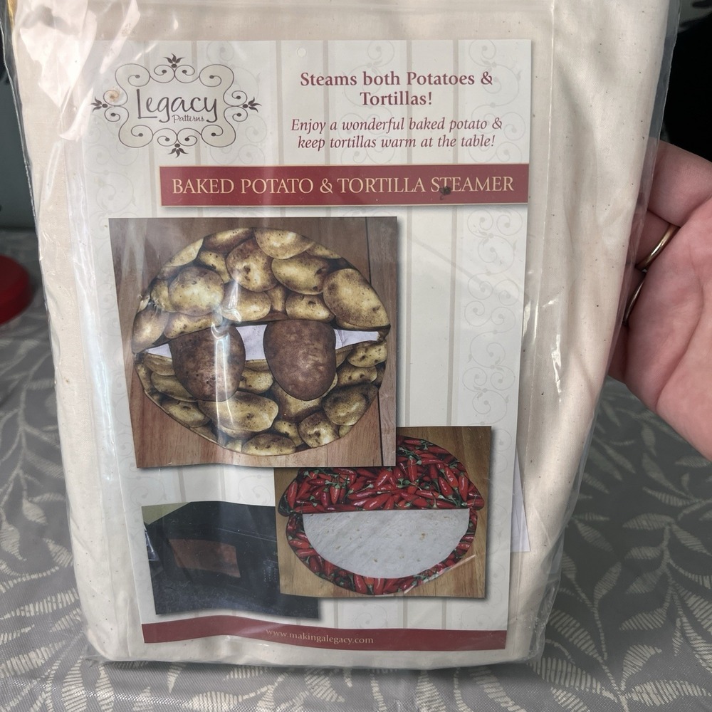 Legacy Patterns Baked‎ Potato & Tortilla Steamer Kit With All Supplies Needed